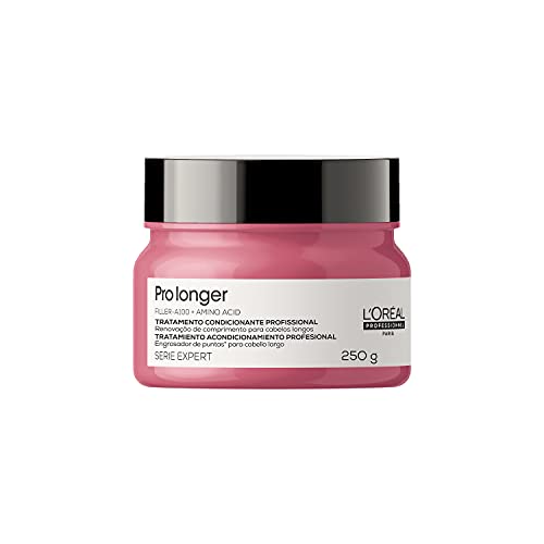 L'Oréal Professionnel Pro Longer, Máscara de Tratamento Capilar para Cabelos Finos e Afinados, Reduz Quebra e Pontas Duplas, Proporciona Brilho, Suavidade e Densidade aos Fios, 250g