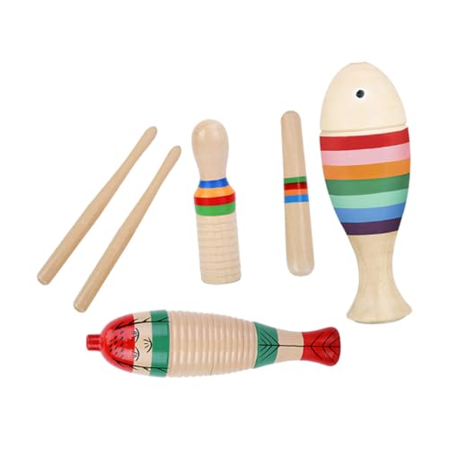 ERINGOGO 3 Conjuntos De Instrumentos Musicais Conjunto Mão Olho Coordenação Percussão Conjunto Assob