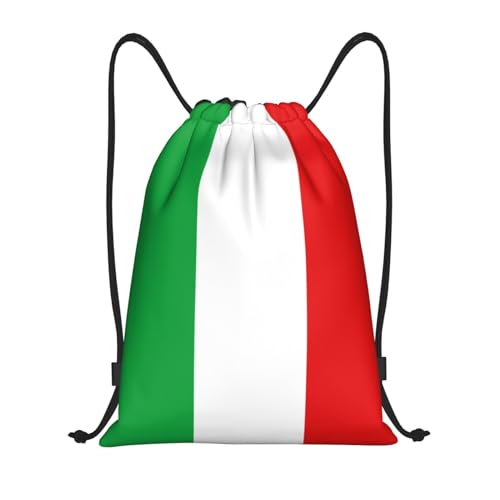 Generic Italia Italy Italian Flag Drawstring Backpack Gym Sackpack Beach Bag for Women Men, Medium