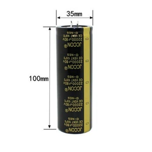 2PC JCCON 22000 uf 80v Audio Amplifier Capacity Filter Capacitor 35x100