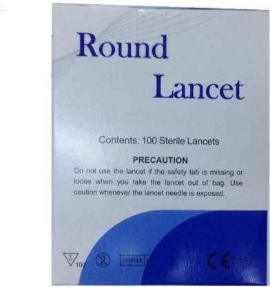 100 Round Blood Lancet Glucometer Lancets Glucometer Lancets (100)-image-40