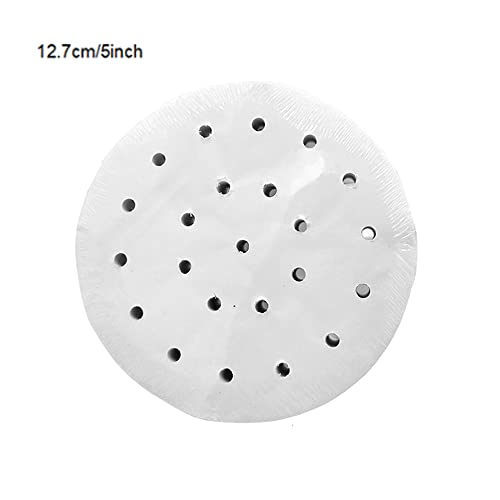 Pack of 100 Dim Sum Paper,Steamer Inserts Hot Air Fryer, Steamer Airfryer Liner, Non-Stick Coating, Round Baking Paper - Image 2