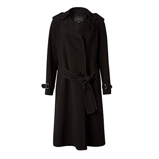 Jacka rockar västern trenchcoat dam lång trenchcoat omvända jacka vår tunna avtagbar bälte tryckknapp rockar regnjackor och mant (färg: Black, storlek: 170/92A)