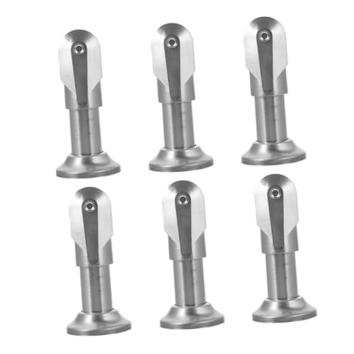 Fixation stable pour salle de bain publique Vaguelly, pieds de cloison de douche en inox robustes