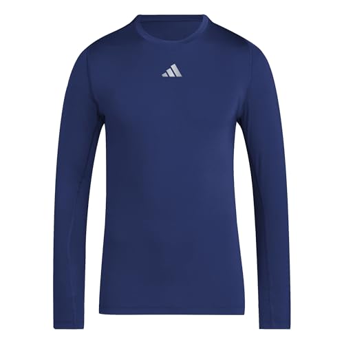 adidas Homme Techfit Longsleeve Men Shirt, Team Navy Blue 2, XL