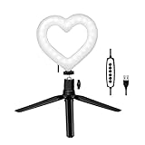 LogiLink AA0155 - Herzform-LED-Stativ (96 LEDs) mit 17 dynamischen Lichteffekte und 15 RGB-Farbmodi