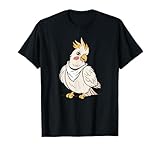 Cute Cockatiel With Bib Cartoon Design