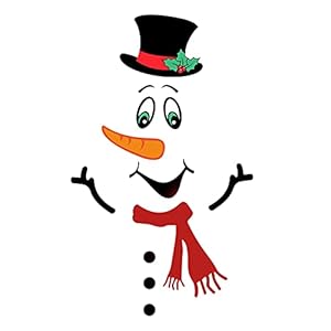 Perfeclan Sneeuwpop Koelkast Sticker Leuke Waterdichte Uitdrukking Cartoon Gepersonaliseerde Raam Klampt zich vast voor Vakantie Deur Kerst Feestartikelen – CT031