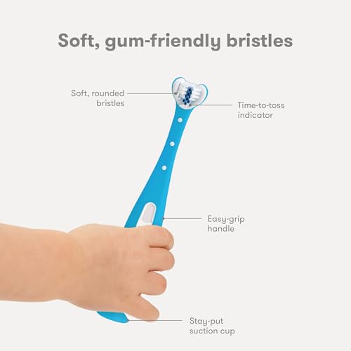image for Frida Baby Triple-Angle Toothhugger Training Toddler Toothbrush | Todd