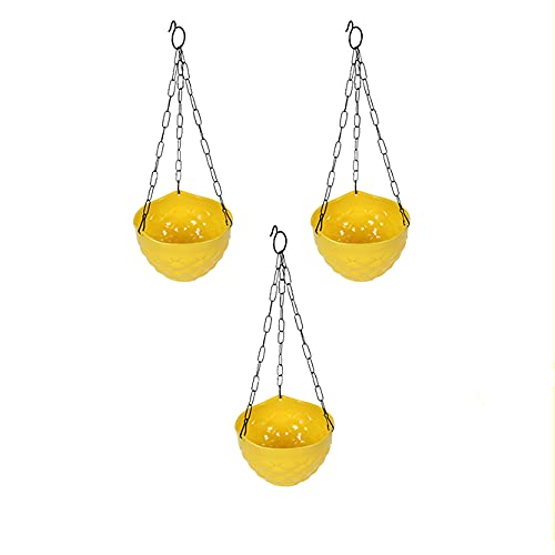 Kraft Seeds New Range 7 Inches Diamond Hanging Planter a Fresh Design and Exciting Colours for Balconies and Garden Use – Yellow - Pack of 3 (B09375HFQN) Amazon Price History, Amazon Price Tracker