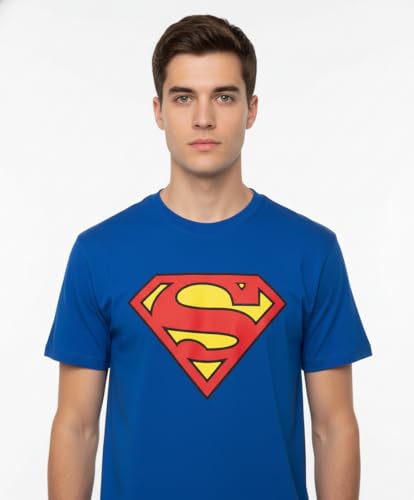 SUPERMAN Men's Superman Logo Classique T-Shirt