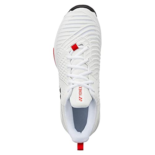 Yonex Power Cushion Sonicage3 Shts3Macex (White/Red) (Us_Footwear_Size_System, Adult, Men, Numeric, Medium, Numeric_9) #TOP4