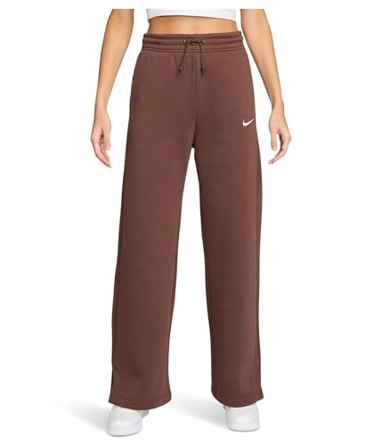 Nike Womens Sportswear Phoenix Fleece High-Waisted Wide-Leg Pants Fauna Brown/Sail Medium