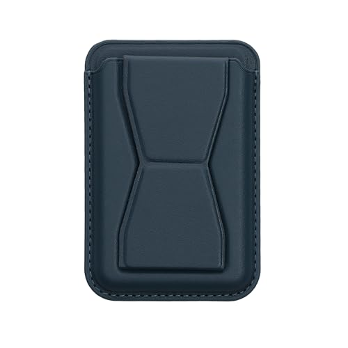 Custodia autoadesiva con tasca per carte di credito sul retro del telefono, silicone viola