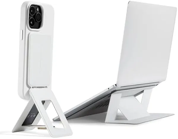 MOFT Invisible Laptop Stand fits 7-11" Tablets & 11-14" Laptops Misty Cove & Phone Tripod Stand Misty Cove