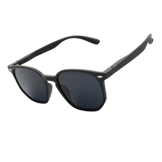 Óculos de Sol Hexagonal Acetato Itaniano Flexivel Premium Retro Lentes UV400 Feminino Masculino - Cacife Brand (Preto Fosco)