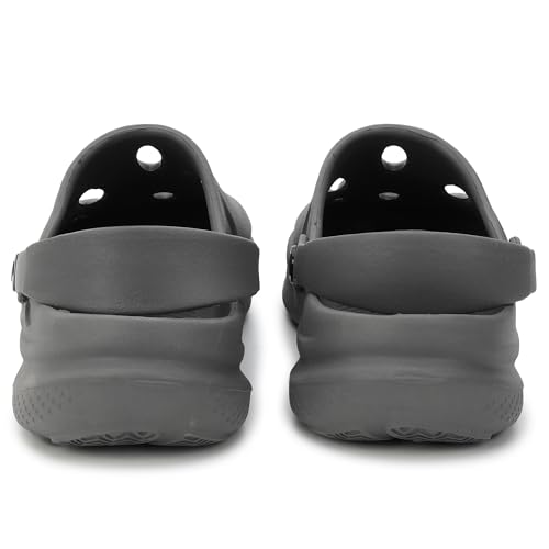 Image of CHUPPS Gator Clogs for Men | Lightweight EVA Clogs | Anti-Slip Sole | Cushioned Footbed | Breathable Ventilation | Adjustable Back Strap | Waterproof Casual Garden Clogs for Men