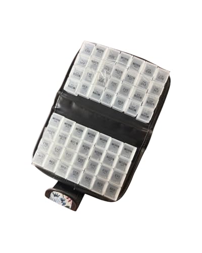Floral Pill Case Box, 14 Day Pill Holder Pill Container &...
