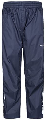 BenBoy Kids Rain Pants Waterproof Lightweight Pants Elastic Waist Outdoors Trousers for Boys...