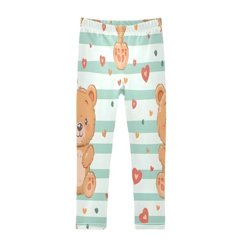 Toddler Girls Leggings Printed Yoga Pants Leggings Bear Love for Kids