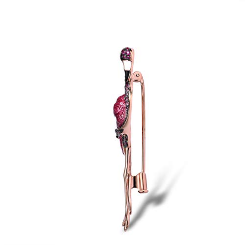 Image of Santuzza 925 Sterling Silver Enamel Brooch Pin for Women