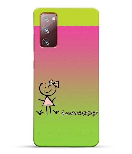 Image of Be Happy Printed Hard Back Case Cover Compatible for Samsung Galaxy S20 FE 5G / Samsung S20 FE 5G (Multicolor) - D1664