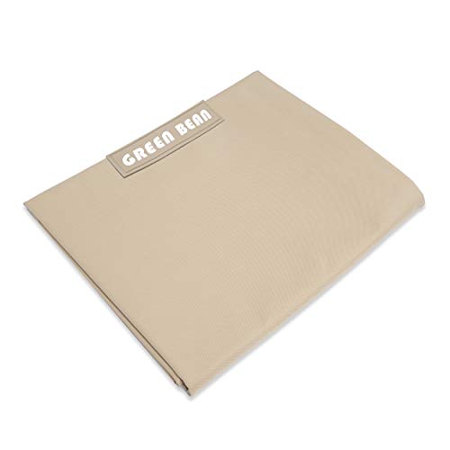 Green Bean© Funda Rectangular XXL 140x180cm de PVC - para Puffs Gigantes ? Cubierta para pufs de Uso Interior y Exterior - sin Material de Relleno - Funda Exterior para beanbags