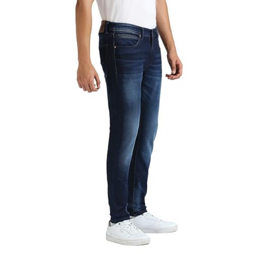 Image of Pepe Jeans Men's Straight Fit Jeans | Mid Rise | Chinox | Jeans for Man
