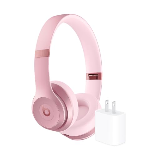 Beats Solo 4 Wireless Headphones with 20W Power Adapter - Metallic Pink