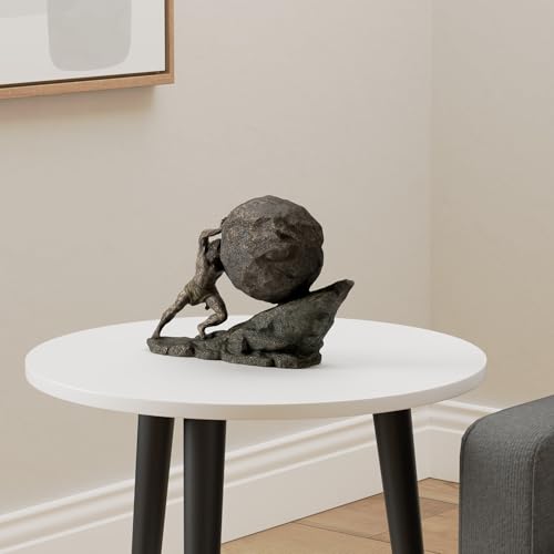 Veronese Design 8 1/8 Inch Sisyphus and The Eternal Boulder Cold Cast Resin Bronze Finish Statue Home Decor