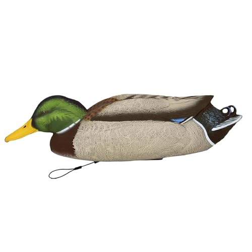 Avery GHG Finisher Ripple Maker Mallard Decoys – Foam-Filled Drake & Hen Decoys with Realistic Details & Ripple Action, 6-Hour Runtime for Waterfowl Hunting, Mallard Drake