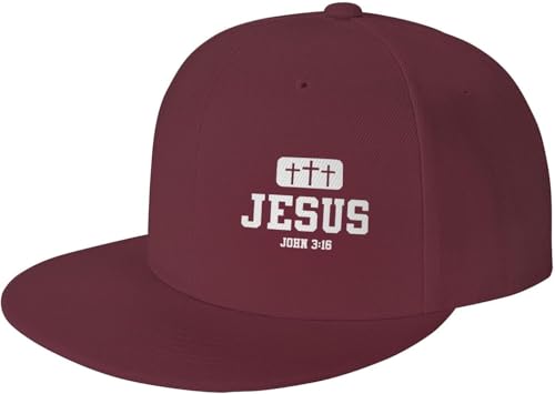 Jesus Cross God Christian Faith John 3-16 Adjustable Outdoor Baseball Hat Flat Hat