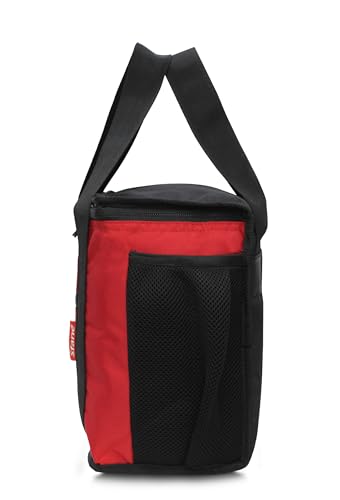 Image of Sfane Insulated Lunch Bag - Compact, Easy Wash, Smooth Zipper & Lightweight - Tote Bag & Container, Tiffin Bag for Men, Women, Adults (Red)