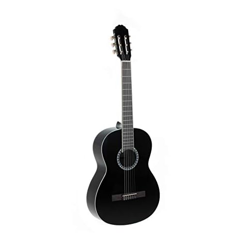 Gewapure Guitarra Clásica Basic 1/4 Negro
