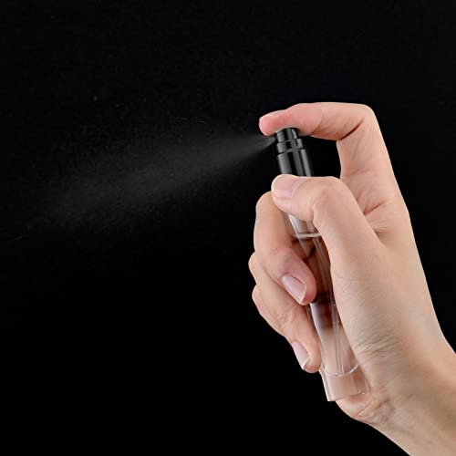 10ml Glass Spray Bottle, Thick Glass Atomizer, Perfume Decanter Kit, Small Travel Perfume Atomizer Bottle Refillable (8PCS, Black)2