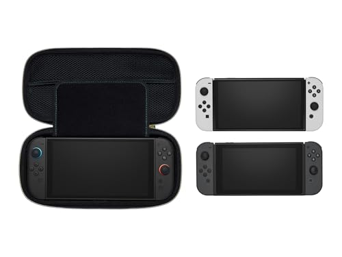Image of PowerA Protection Case for Nintendo Switch 2 - Hyrule Crest, Officially Licensed, Protective Storage, Holds up to 9 Game Cards and 2 microSD Express Cards, Integrated Play Stand