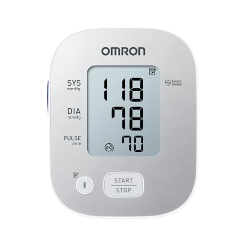 OMRON X2 Smart+ – Baumanómetro de Presión Arterial Automático para Brazo con Bluetooth, Detección de Latidos Irregulares y App OMRON connect
