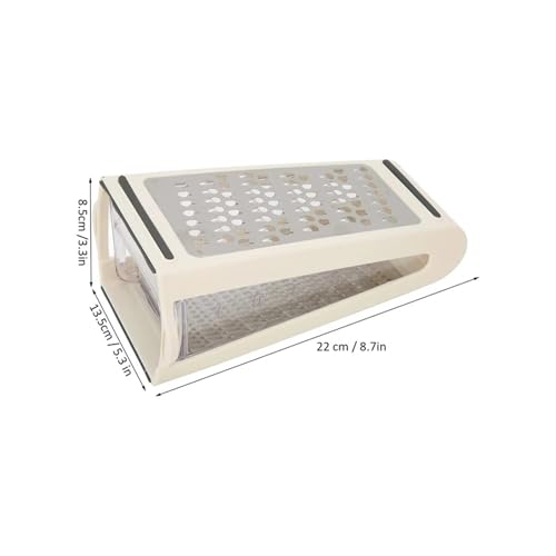 Rallador de queso de acero inoxidable doble cara con caja miniatura 7
