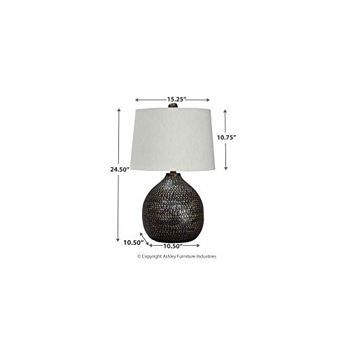 Signature Design By Ashley L207294 Maire Contemporary 25 Inch Metal Table Lamp thumb #3