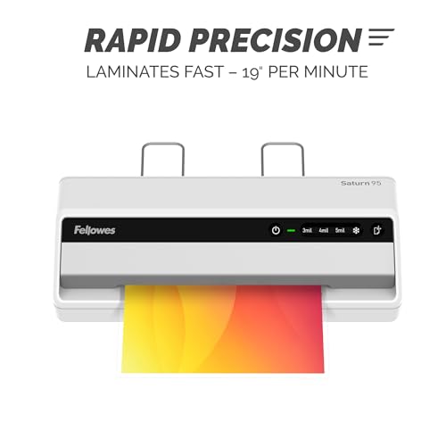 Image of Fellowes Saturn 95 Thermal Laminator Machine, 9.5 inch, Fast 60 Sec Warm Up