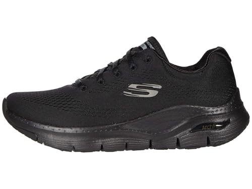 Skechers Sport Arch Fit-Big Appeal Women's Sneaker, 6 C/D US, Black-Black