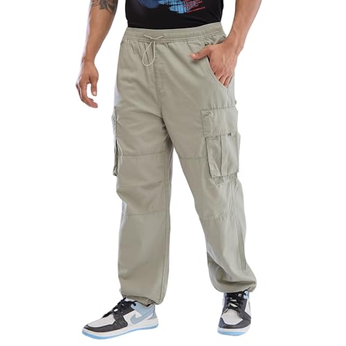 Image of Spykar Regular Fit Cargo Pants for Men