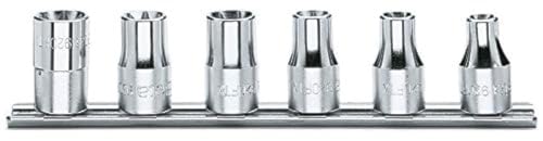 Beta 9200390 Model 920 FTX/SB6 Hand Sockets for Torx Head Screws for Item 920ftx with Support, 1/2 Drive, 6 Pieces