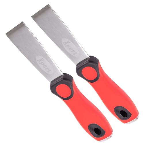 JCP Xpert 2 x 32mm Bead Glass Removal Glazing Chisel Tool for UPVC Window Deglazing - Cushioned Grip Steel Striking Cap