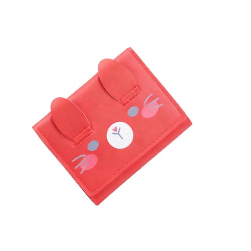 TKFHWTXJH Women's small, cute, slim wallet, suitable for women and girls, featuring a cute rabbit, modern and fashionable style