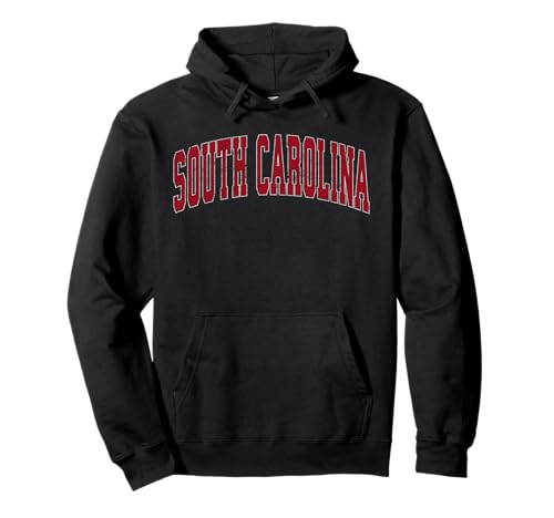 South Carolina SC Vintage Retro Sports Design Pullover Hoodie