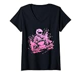 Photo Gallery donna go kart racing ragazze racer rosa maglietta con collo a v Photo Gallery donna go kart racing ragazze racer rosa maglietta con collo a v