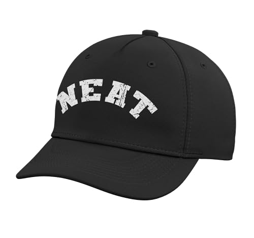 Whiskey Neat Kentucky Bourbon Drinking Weathered Graphic Adjustable Printed Baseball Hat, Black