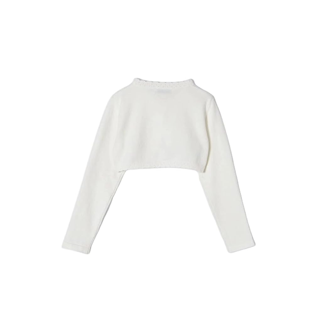 Mayoral Cardigan Coprispalle Bambina, Giacchino in Maglia Elegante con Fiocco, Bolero Cerimonia Autunno Inverno Primavera