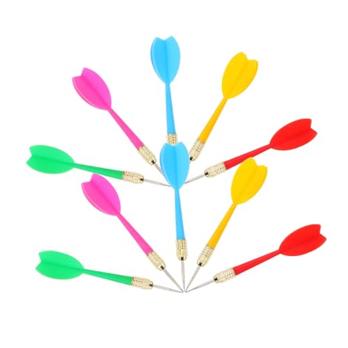 Fléchettes jouets de loisirs avec pointe en métal et empennage aérodynamique